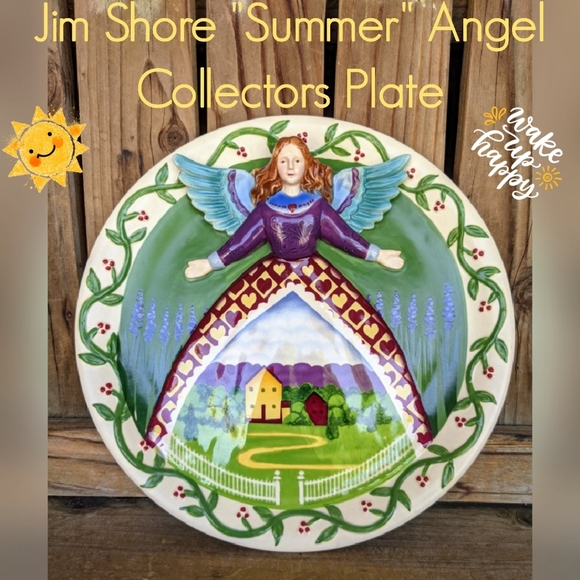 Jim Shore "Summer" Angel Collectors Plate - Picture 1 of 8